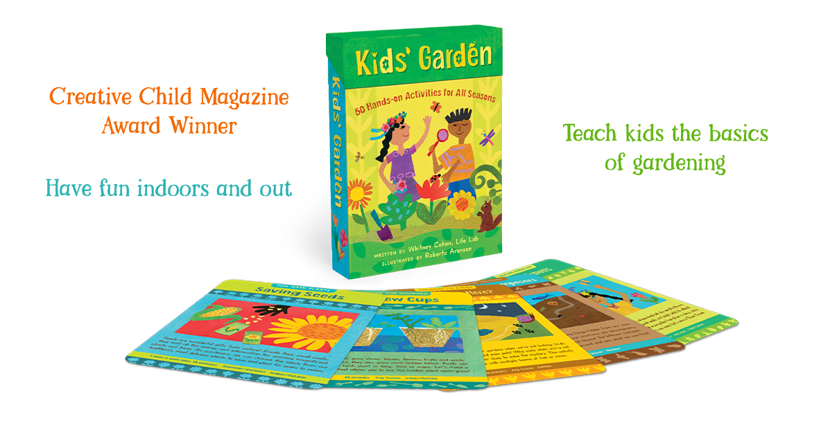 Kids Garden Deck. Have fun indoors and out. Teach kids the basics of gardening. Creative Child Magazine Award Winner