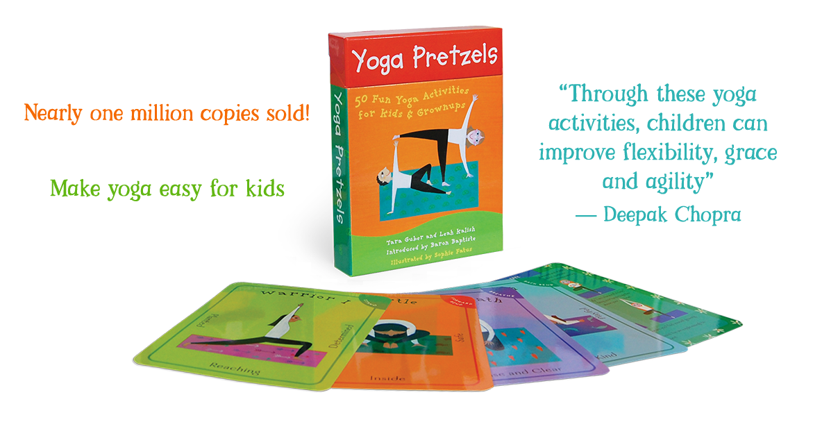 Yoga Pretzels Deck. Nearly one million copies sold! Make yoga easy for kids. Deepak Chopra says through these yoga activities, children can improve flexibility, grace and agility