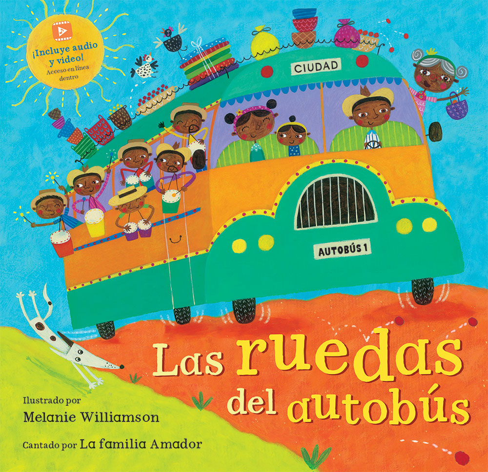 Las ruedas del autobus | Ages 3-7 years | Spanish Paperback with  Audio/Video | Barefoot Books